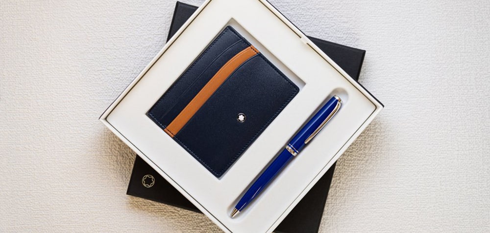 Sada kuličkové pero PIX a pouzdro na kreditní karty Montblanc 130458